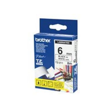 Brother Farbband schwarz auf weiß für P-Touch