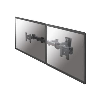 NEOMOUNTS Wandhalterung mit drei Drehpunkten für zwei Flachbildschirme bis 27″ (69 cm)