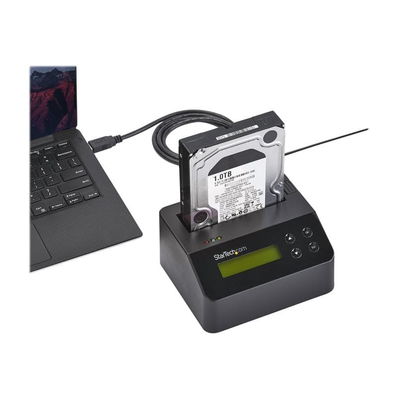 STARTECH.COM USB 3.0 Standalone Eraser Dock für 2.5 Zoll und 3.5 Zoll SATA SSD/HDD Laufwerke - Secur