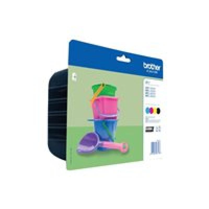 BROTHER LC221 Value Pack 4er Pack Schwarz, Gelb, Cyan, Magenta Tintenpatrone