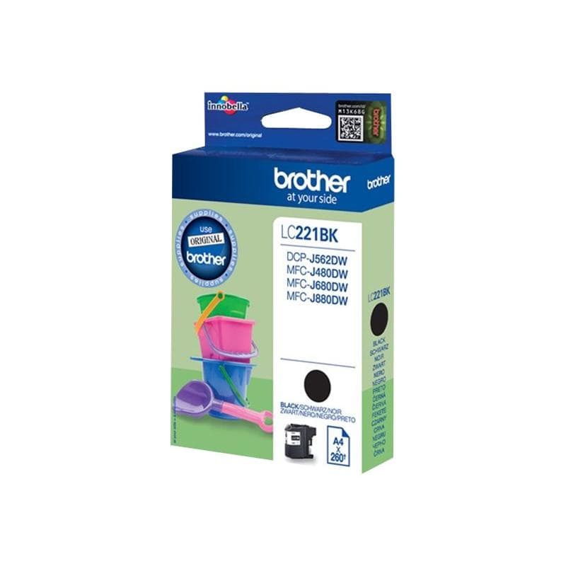 BROTHER LC221BK Schwarz Tintenpatrone