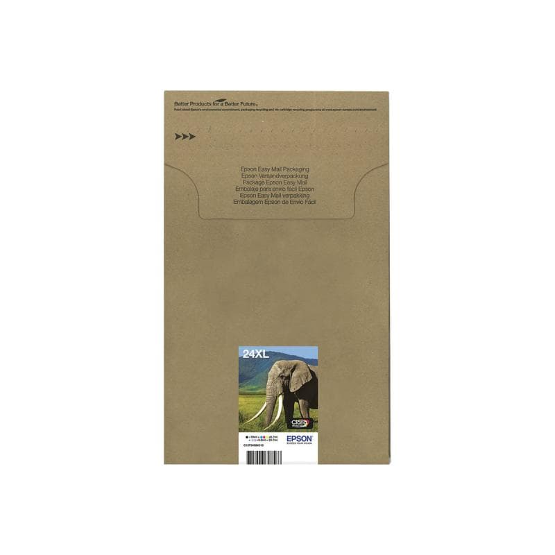 EPSON 24XL Multipack Easy Mail Packaging 6er Pack XL Schwarz, Gelb, Cyan, Magenta, hell Magenta,