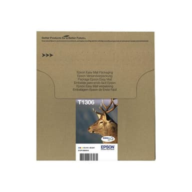 EPSON T1306 Multipack Easy Mail Packaging 3er Pack Gelb, Cyan, Magenta Tintenpatrone