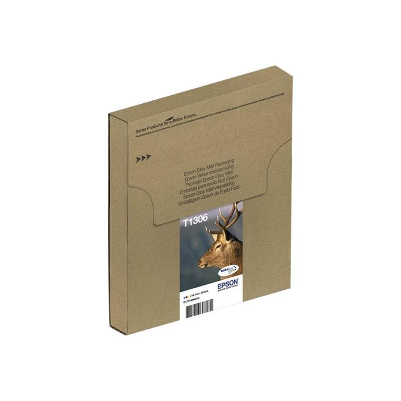 EPSON T1306 Multipack Easy Mail Packaging 3er Pack Gelb, Cyan, Magenta Tintenpatrone