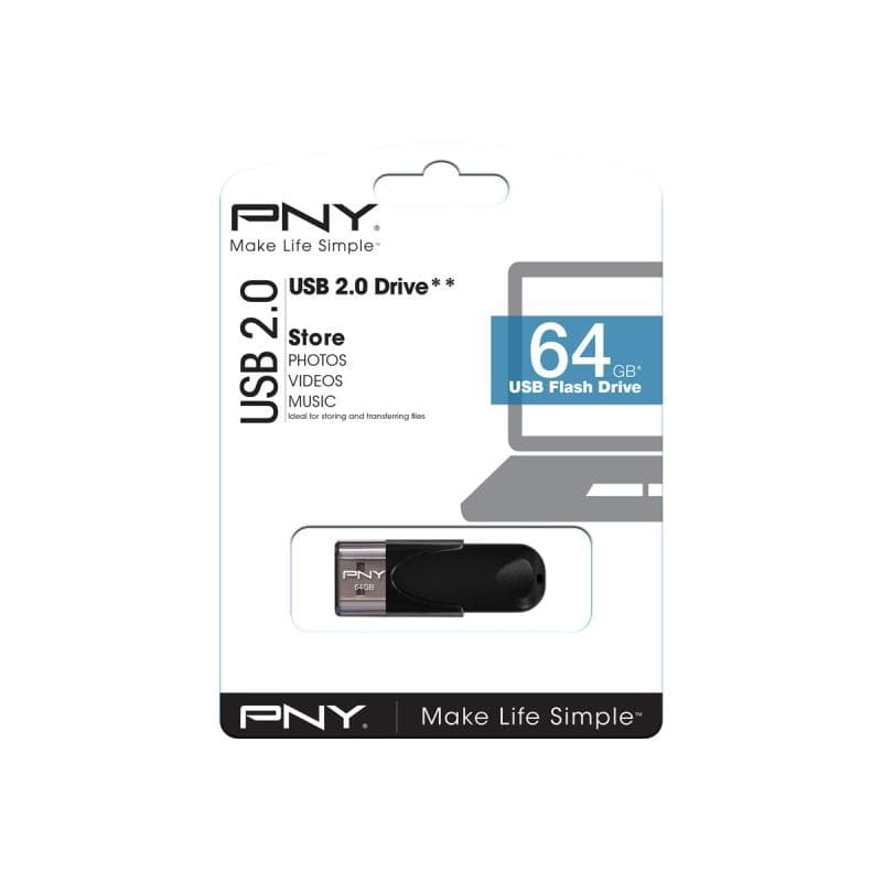 PNY USB-Stick Attaché 4 2.0 64GB lesen 25MB/S schreiben 8MB/S