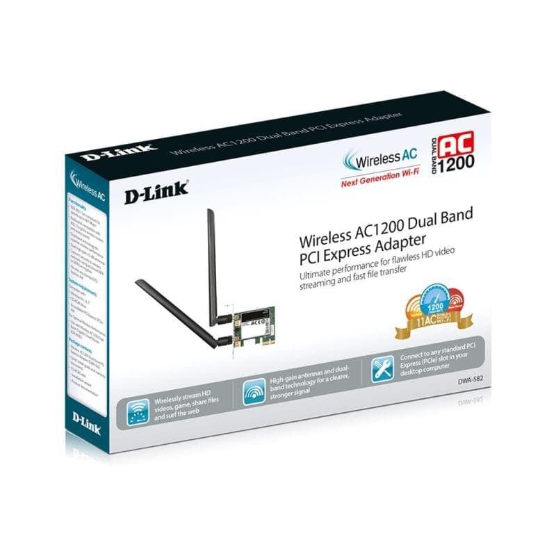 D-LINK AC1200 Dualband PCIe Adapter