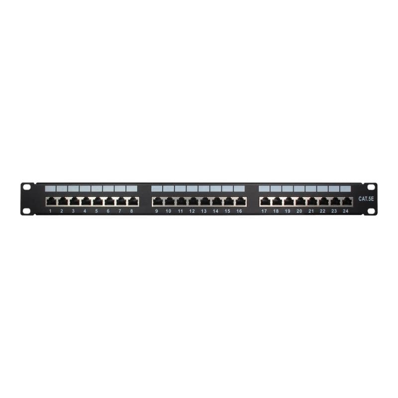 INTERTECH 19″ Patchpanel Inter-Tech Cat.5e STP 24 Port Metall