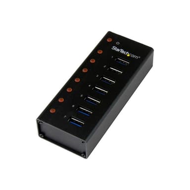 STARTECH.COM 7 Port USB 3.0 Hub - Metallgehäuse - Desktop oder Wandmontierbar - Kompakter 7-fach Ver