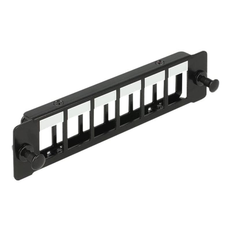 DELOCK Keystone Delock Halterung 6 Port Panel für Geräteeinbau