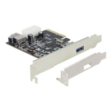 DELOCK PCI Expr Card Delock 1x USB3.1 A ext +1x USB3.1 A int
