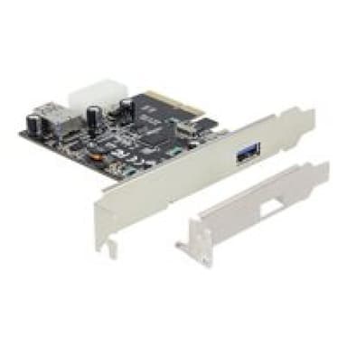 DELOCK PCI Expr Card Delock 1x USB3.1 A ext +1x USB3.1 A int