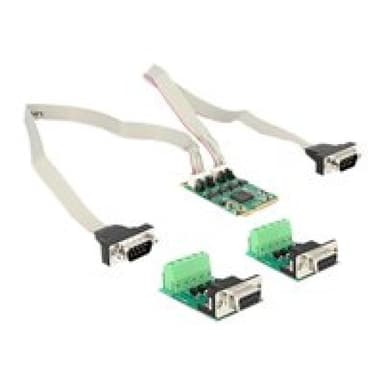 DELOCK Mini PCI Expr Card Delock 2x D-Sub9 Slotblech +600W Ü-Schutz