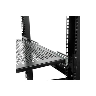 STARTECH.COM 2HE ausziehbarer Rack-Fachboden belüftet - 22.7kg - 19 Zoll Serverschrank Rack-Shelf -