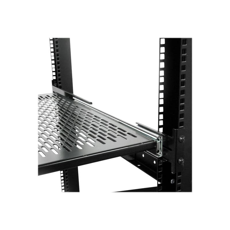 STARTECH.COM 2HE ausziehbarer Rack-Fachboden belüftet - 22.7kg - 19 Zoll Serverschrank Rack-Shelf -