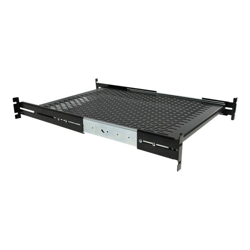 STARTECH.COM 2HE ausziehbarer Rack-Fachboden belüftet - 22.7kg - 19 Zoll Serverschrank Rack-Shelf -