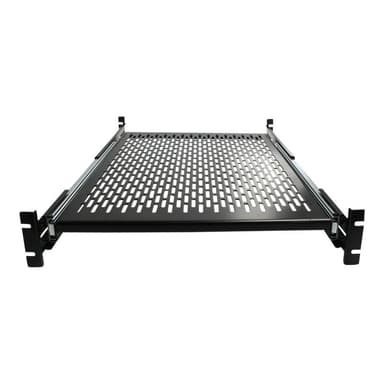 STARTECH.COM 2HE ausziehbarer Rack-Fachboden belüftet - 22.7kg - 19 Zoll Serverschrank Rack-Shelf -