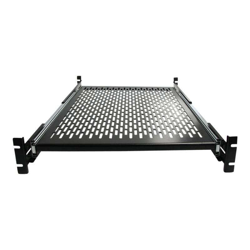 STARTECH.COM 2HE ausziehbarer Rack-Fachboden belüftet - 22.7kg - 19 Zoll Serverschrank Rack-Shelf -
