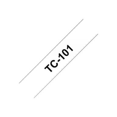 BROTHER TC101 12mm Band farblos/schwarz