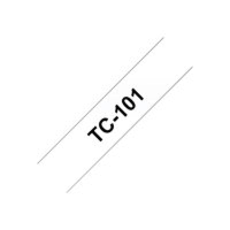 BROTHER TC101 12mm Band farblos/schwarz