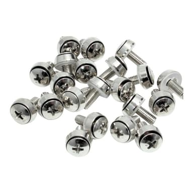 STARTECH.COM M6 x 12mm - Montageschrauben - 100er Pack - M6 Schrauben für Server Rack und Serverschr