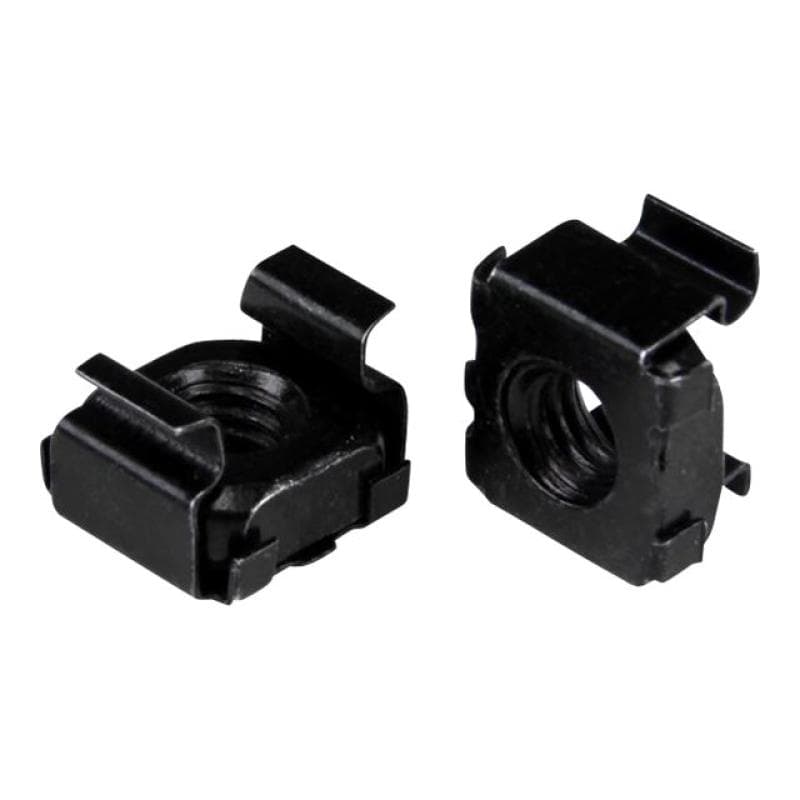 STARTECH.COM M6 Käfigmutter - 50er Pack - Schwarz - M6 Montagemutter für Server Rack und Serverschra