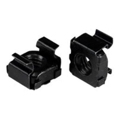 STARTECH.COM M6 Käfigmutter - 50er Pack - Schwarz - M6 Montagemutter für Server Rack und Serverschra