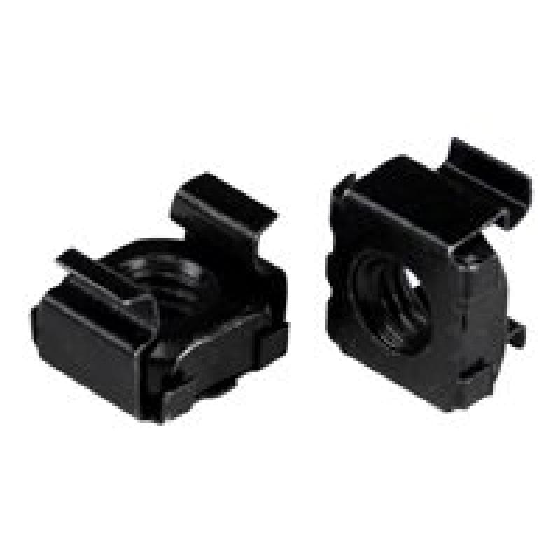 STARTECH.COM M6 Käfigmutter - 50er Pack - Schwarz - M6 Montagemutter für Server Rack und Serverschra