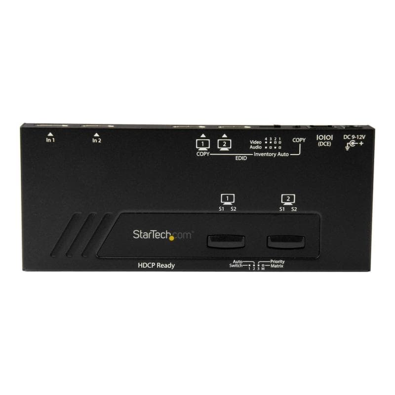 STARTECH.COM 2x2 HDMI Matrix Switch - 4K Ultra HD HDMI mit Fast Switching und Auto-Sensing