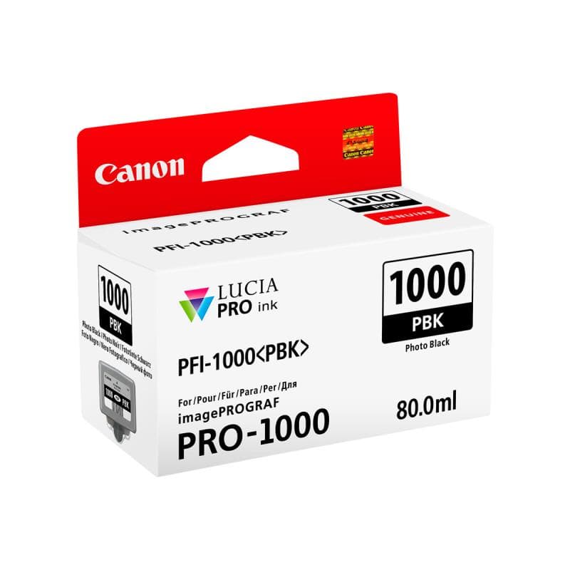 CANON PFI 1000 PBK Photo schwarz Tintenbehälter