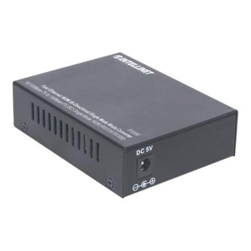 INTELLINET Fast Ethernet WDM bidirektionaler Singlemode Medienkonverter 10/100Base-TX auf 100Base-FX