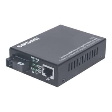 INTELLINET Fast Ethernet WDM bidirektionaler Singlemode Medienkonverter 10/100Base-TX auf 100Base-FX