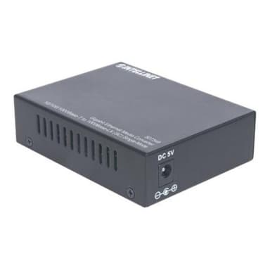 INTELLINET Gigabit Ethernet Singlemode Medienkonverter 10/100/1000Base-T auf 1000Base-LX (SC) Single