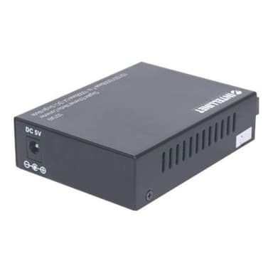 INTELLINET Gigabit Ethernet Singlemode Medienkonverter 10/100/1000Base-T auf 1000Base-LX (SC) Single