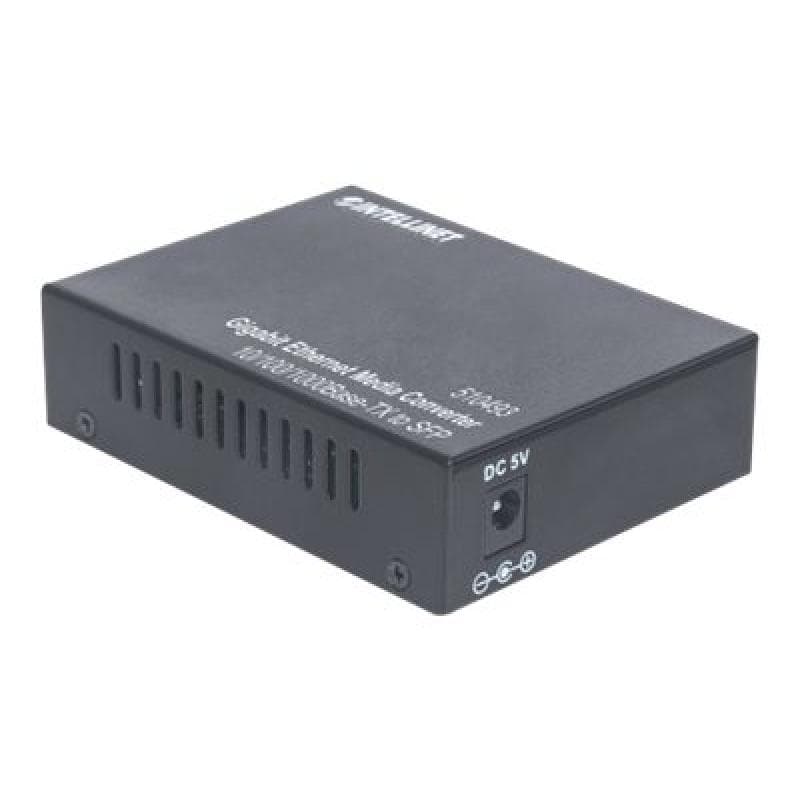 INTELLINET Gigabit Ethernet auf SFP Medienkonverter 10/100/1000Base-TX auf SFP-Slot SFP-Modul nicht