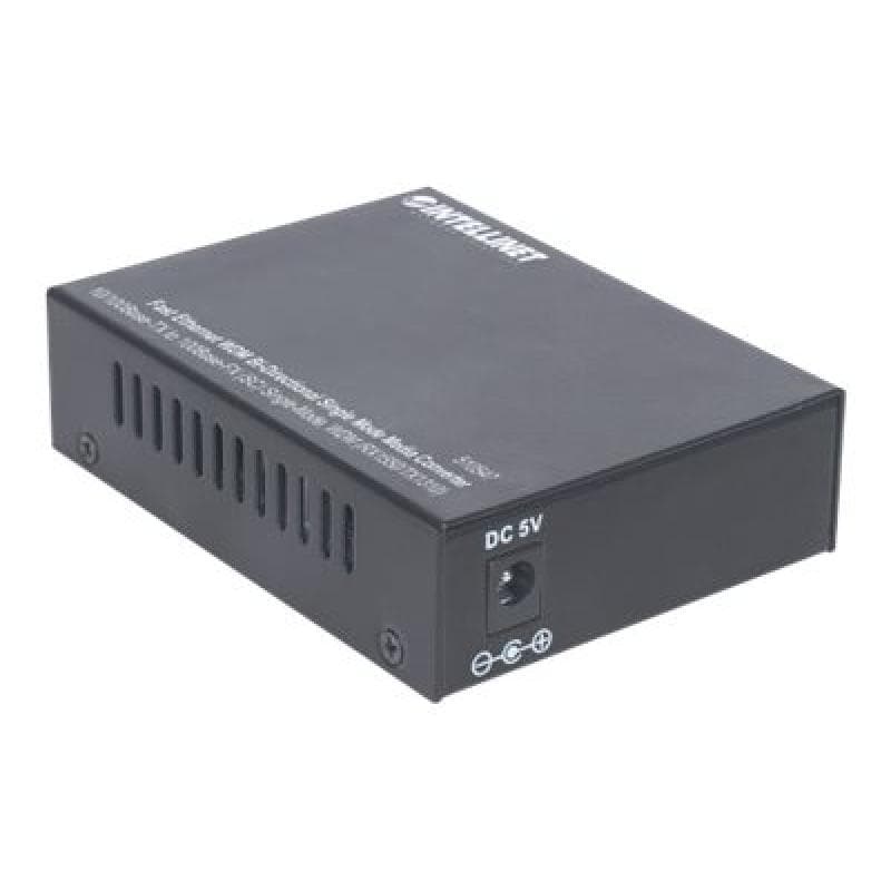 INTELLINET Fast Ethernet WDM bidirektionaler Singlemode Medienkonverter 10/100Base-TX auf 100Base-FX