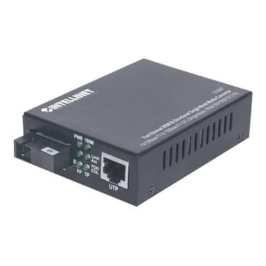 INTELLINET Fast Ethernet WDM bidirektionaler Singlemode Medienkonverter 10/100Base-TX auf 100Base-FX