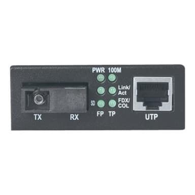 INTELLINET Fast Ethernet WDM bidirektionaler Singlemode Medienkonverter 10/100Base-TX auf 100Base-FX