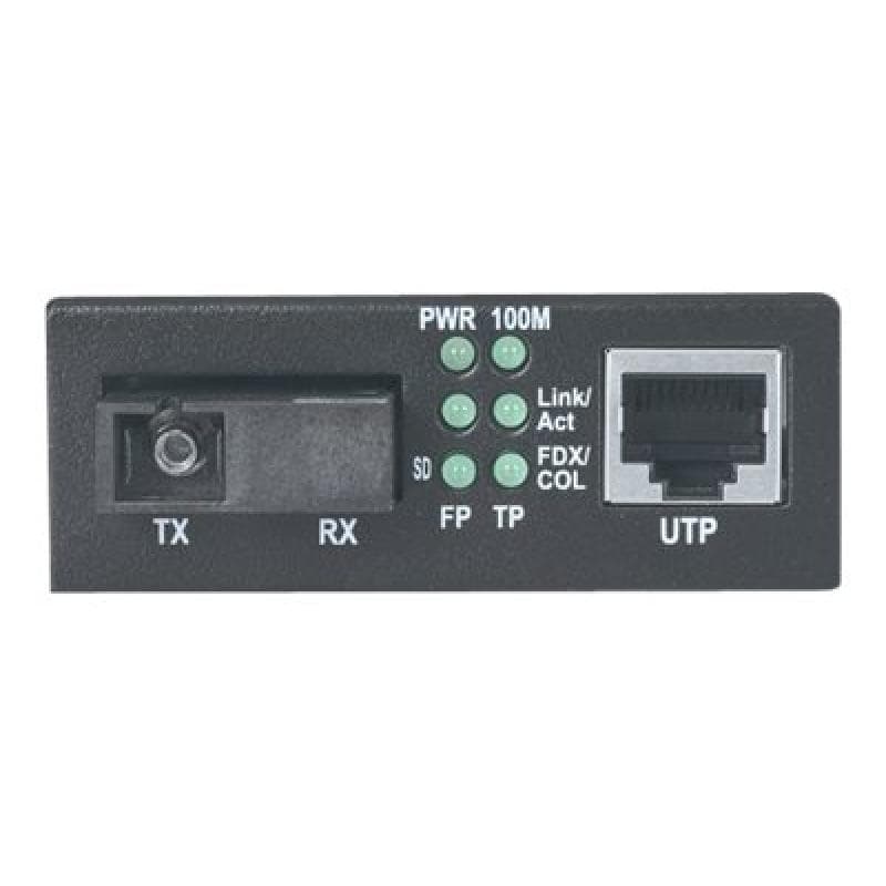 INTELLINET Fast Ethernet WDM bidirektionaler Singlemode Medienkonverter 10/100Base-TX auf 100Base-FX