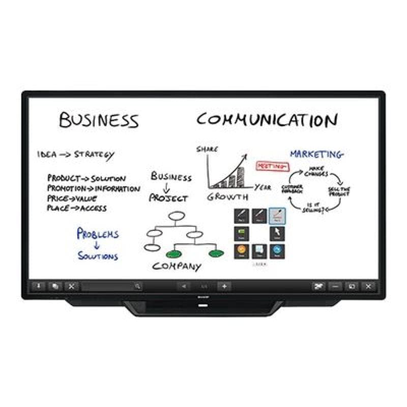 SHARP PN80TC3 203cm (80″) Kapazitiver 10 Punkt Multitouch LCD-Tochscreen