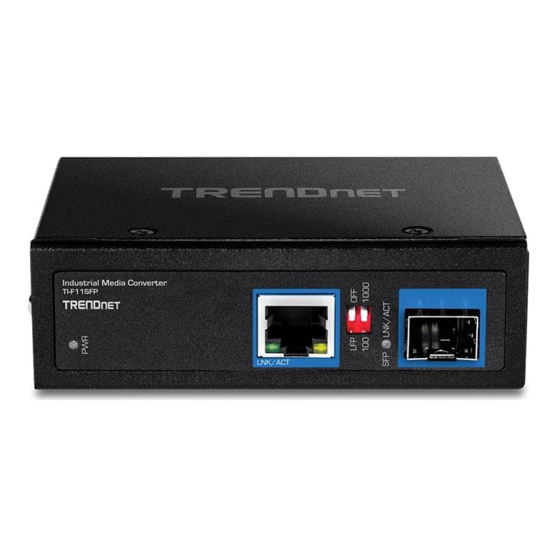 TRENDNET Converter Industrial 100/1000Base-T to SFP Media IP 30