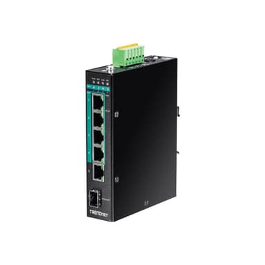 TRENDNET Switch 6-port Indust. Gbit PoE+ DIN Rail metall Layer 2 120W