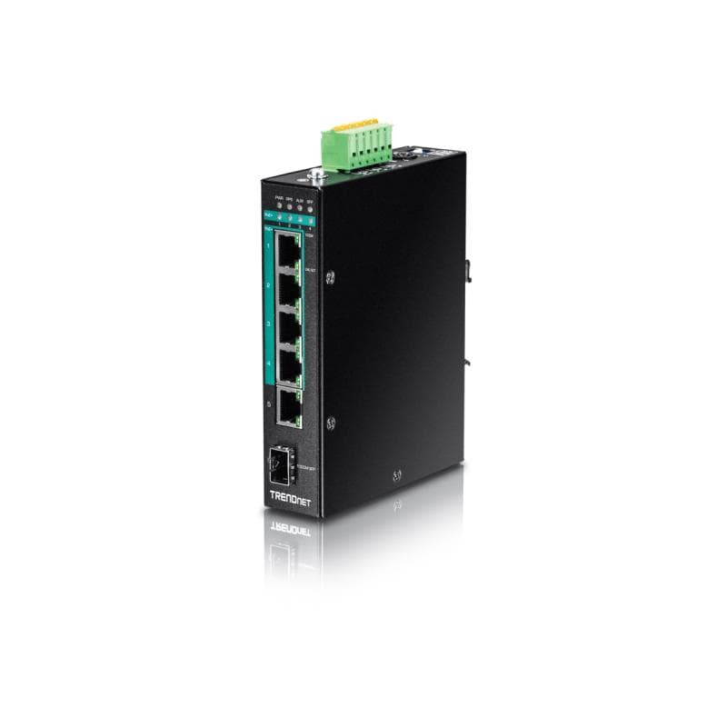 TRENDNET Switch 6-port Indust. Gbit PoE+ DIN Rail metall Layer 2 120W