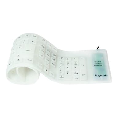 LOGILINK Keyboard Logilink wired flex. USB white
