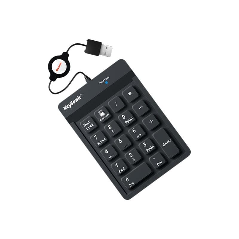 RAIDSONIC KEYSONIC Nummernblock, Silikon, USB