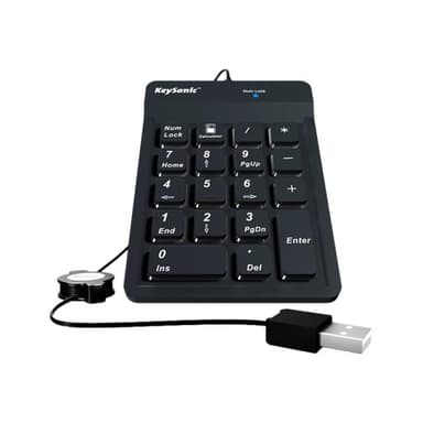 RAIDSONIC KEYSONIC Nummernblock, Silikon, USB