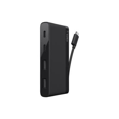 BELKIN 4-Port USB-C Travel Hub (2x USB A, 2x USB C), schwarz