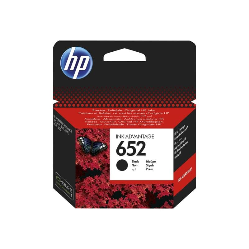 HP 652 Dye Based Black Ink Advantage Tintenpatrone