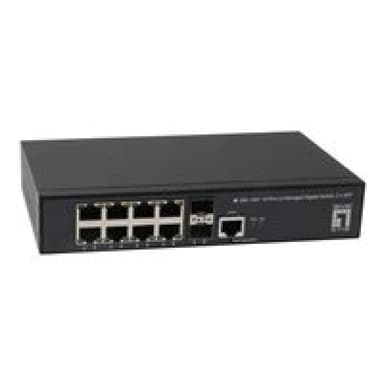 LEVEL ONE Switch LevelOne  10-Port L2 2x SFP GEL-1061