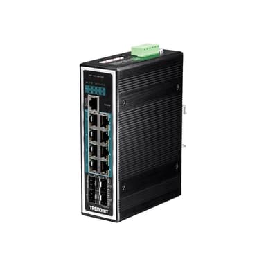 TRENDNET Switch 12-port Indust. Gbit PoE+ DIN Rail metall Lay.2+ 120W