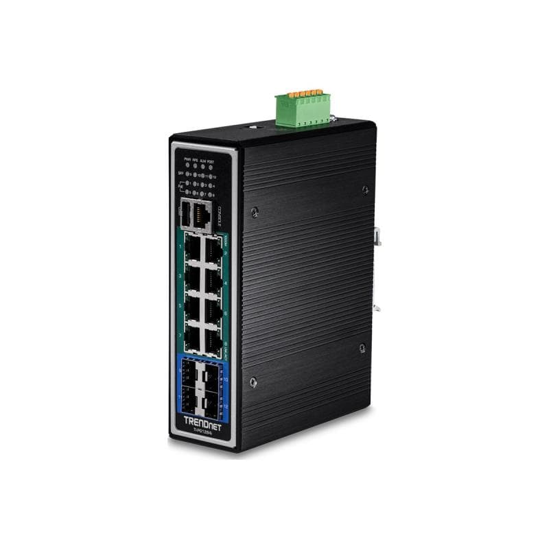 TRENDNET Switch 12-port Indust. Gbit PoE+ DIN Rail metall Lay.2+ 120W